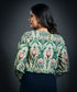 Scoop Neck Long Sleeve Printed Top